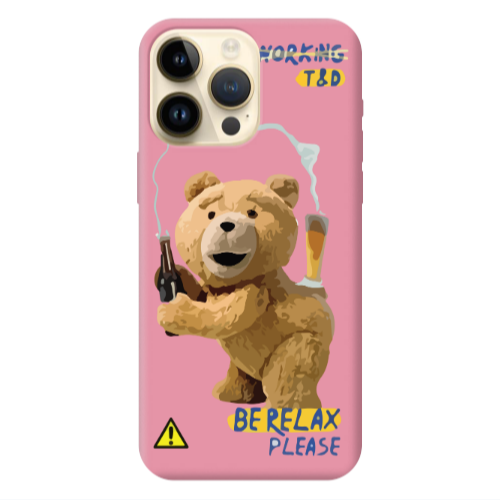 Apple iPhone 13 Pro Max Be Relax Pink Colored Silicone TPU Θήκη