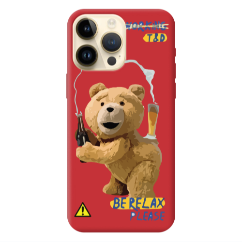 Apple iPhone 13 Pro Max Be Relax Red Colored Silicone TPU Θήκη