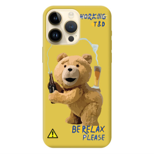 Apple iPhone 13 Pro Max Be Relax Yellow Colored Silicone TPU Θήκη