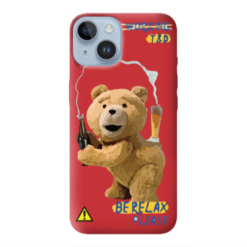 Apple iPhone 14 Plus Be Relax Red Colored Silicone TPU Θήκη