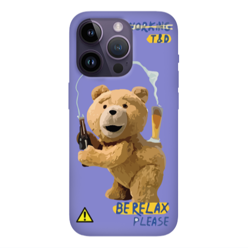 Apple iPhone 14 Pro  Be Relax Purple Colored Silicone TPU Θήκη