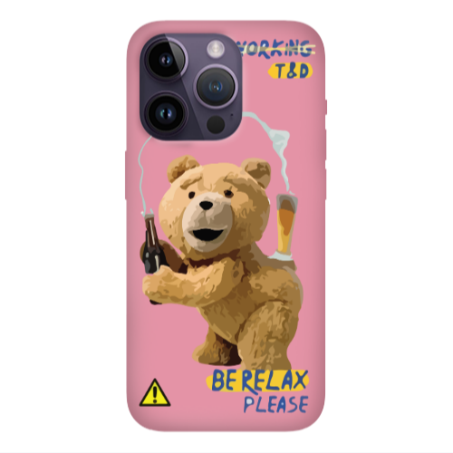 Apple iPhone 14 Pro  Be Relax Pink Colored Silicone TPU Θήκη