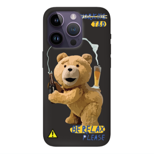 Apple iPhone 14 Pro  Be Relax Black Colored Silicone TPU Θήκη