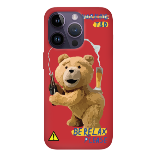 Apple iPhone 14 Pro  Be Relax Red Colored Silicone TPU Θήκη