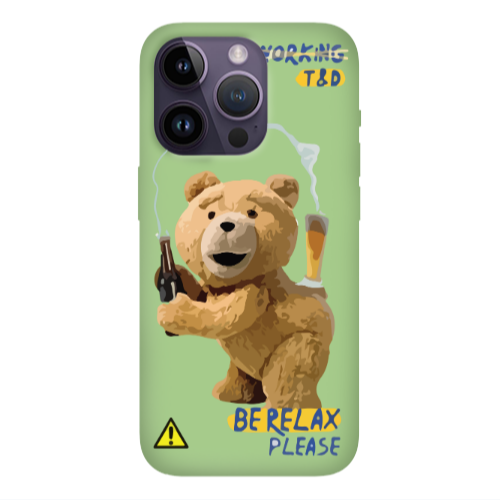 Apple iPhone 14 Pro Max Be Relax Light Green Colored Silicone TPU Θήκη