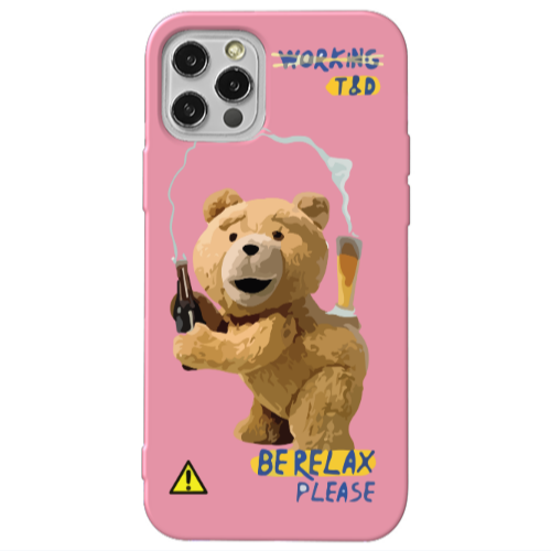Apple iPhone 13 Pro Be Relax Pink Colored Silicone TPU Θήκη
