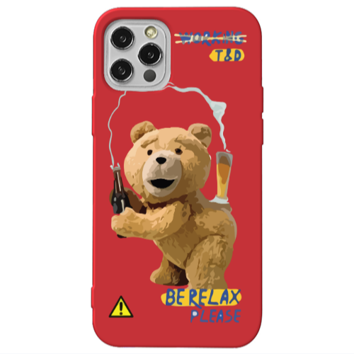 Apple iPhone 13 Pro Be Relax Red Colored Silicone TPU Θήκη
