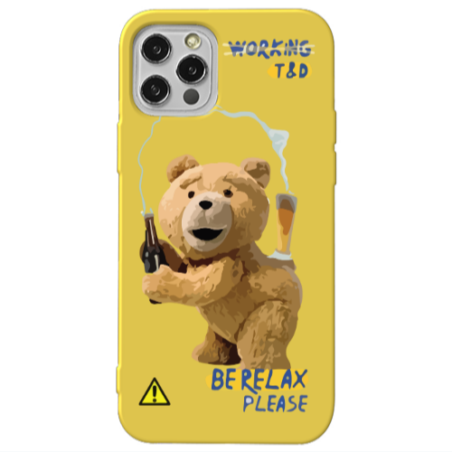 Apple iPhone 13 Pro Be Relax Yellow Colored Silicone TPU Θήκη