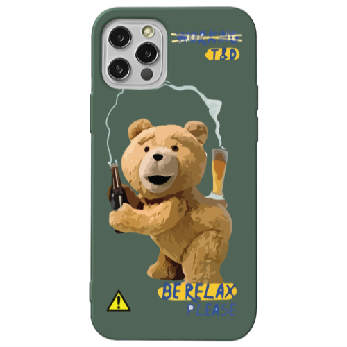 Apple iPhone 13 Pro Be Relax Dark Green Colored Silicone TPU Θήκη