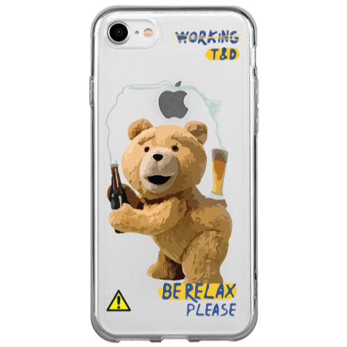 Apple iPhone 7 Be Relax Transparent Silicone TPU Θήκη