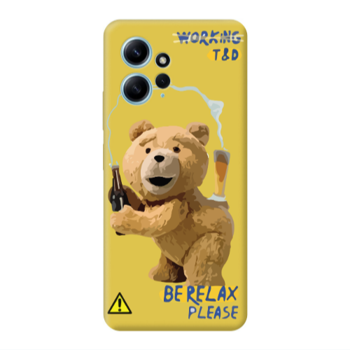 Xiaomi Redmi Note 12 4G Be Relax Yellow Colored Silicone TPU Θήκη