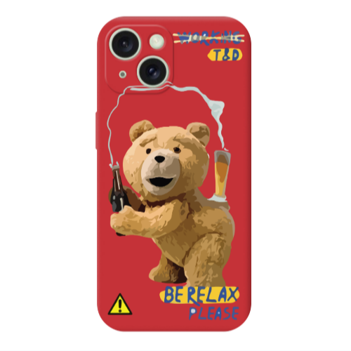 Apple iPhone 15 Plus Be Relax Red Colored Silicone TPU Θήκη