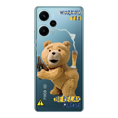 Xiaomi Poco F5 Be Relax Transparent Silicone TPU Θήκη