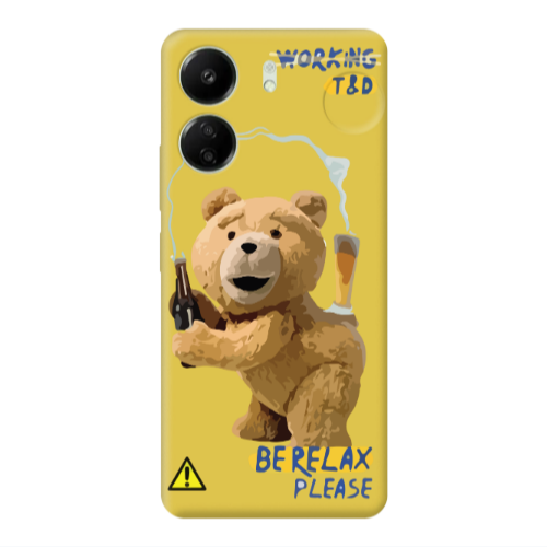 Xiaomi Redmi 13C Be Relax Yellow Colored Silicone TPU Θήκη