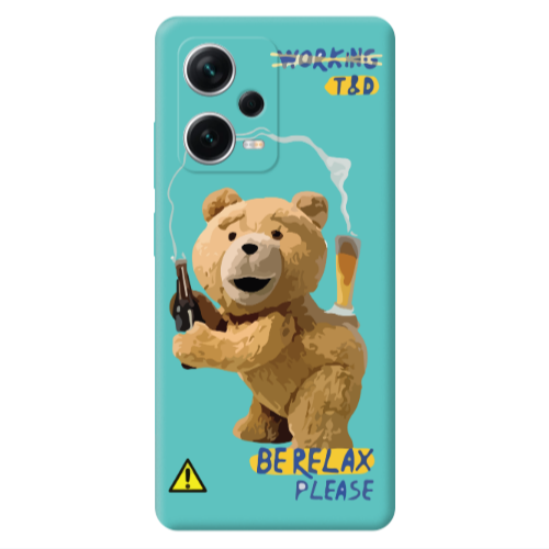 Xiaomi Poco X5 Be Relax Turquoise Colored Silicone TPU Θήκη