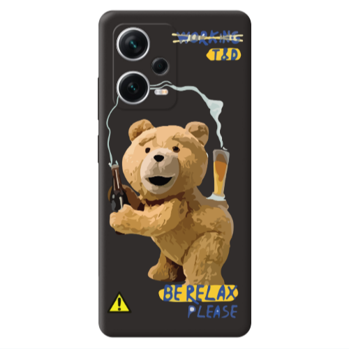 Xiaomi Poco X5 Be Relax Black Colored Silicone TPU Θήκη