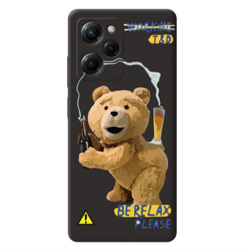 Xiaomi Poco X5 Pro Be Relax Black Colored Silicone TPU Θήκη