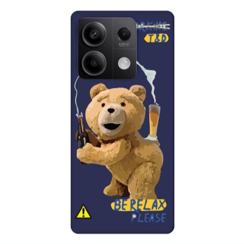 Xiaomi Redmi Note 13 5G Be Relax Dark blue Colored Silicone TPU Θήκη