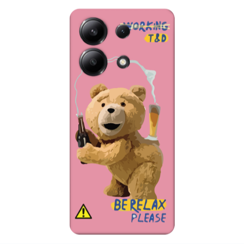 Xiaomi Redmi Note 13 4G Be Relax Pink Colored Silicone TPU Θήκη