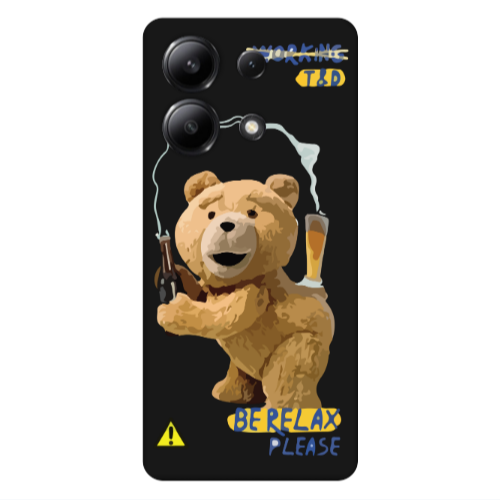 Xiaomi Redmi Note 13 4G Be Relax Black Colored Silicone TPU Θήκη