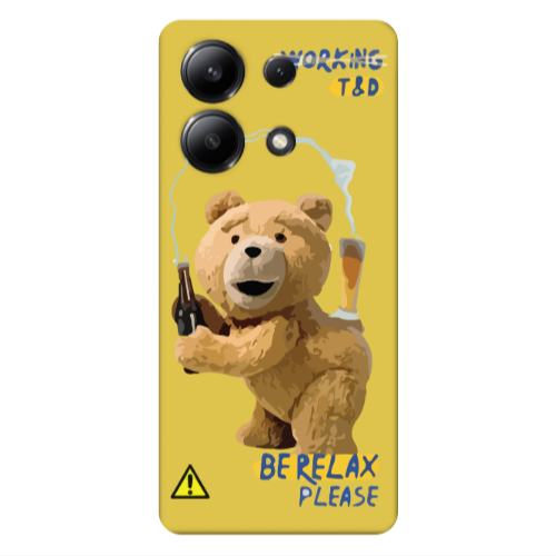 Xiaomi Redmi Note 13 4G Be Relax Yellow Colored Silicone TPU Θήκη