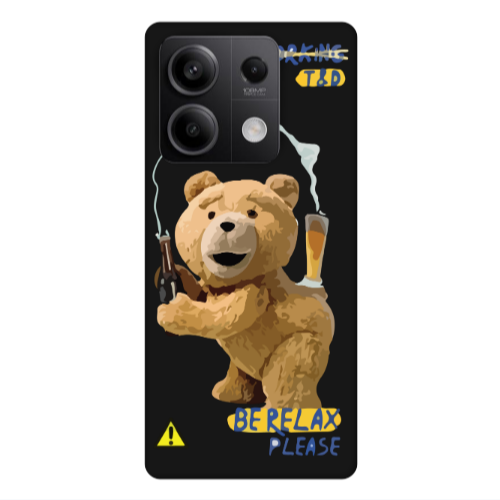 Xiaomi Redmi Note 13Pro 5G Be Relax Black Colored Silicone TPU Θήκη