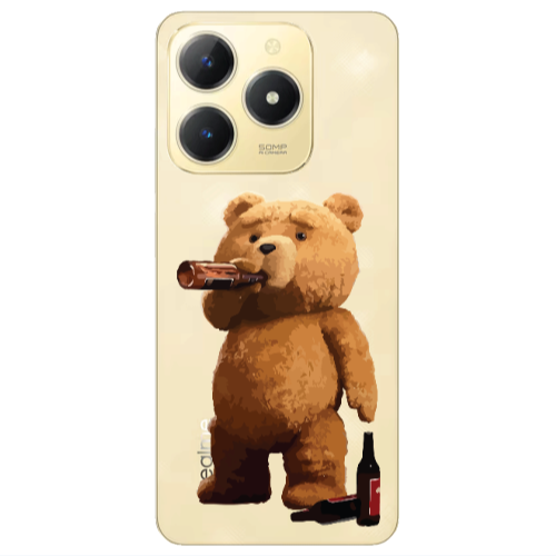 Realme C61 Beer Time Transparent Silicone TPU Θήκη