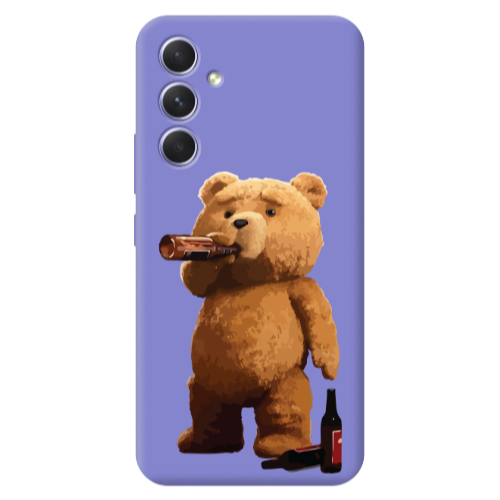 Samsung A56 Beer Time Purple Colored Silicone TPU Θήκη