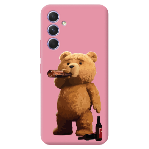 Samsung A56 Beer Time Pink Colored Silicone TPU Θήκη