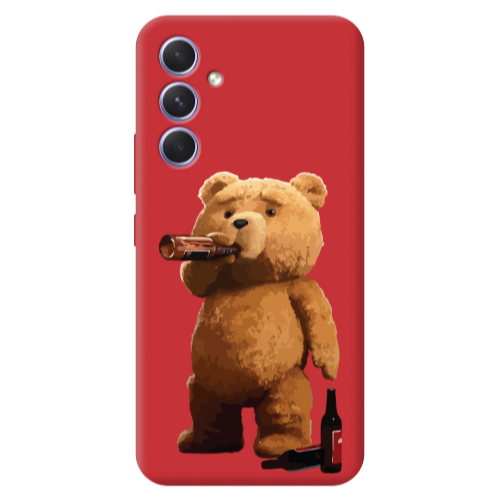 Samsung A56 Beer Time Red Colored Silicone TPU Θήκη