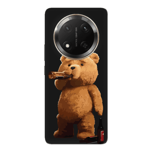 Honor Magic 7 Lite Beer Time Black Colored Silicone TPU Θήκη
