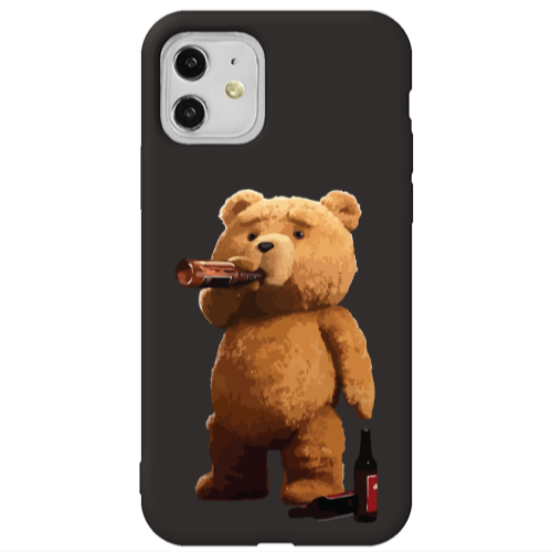 Apple iPhone 11  Beer Time Black Colored Silicone TPU Θήκη