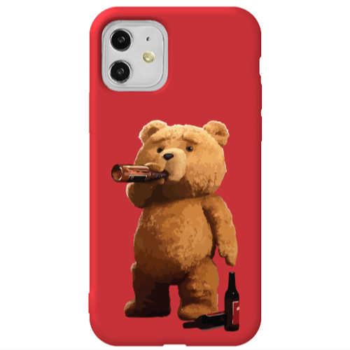 Apple iPhone 11  Beer Time Red Colored Silicone TPU Θήκη