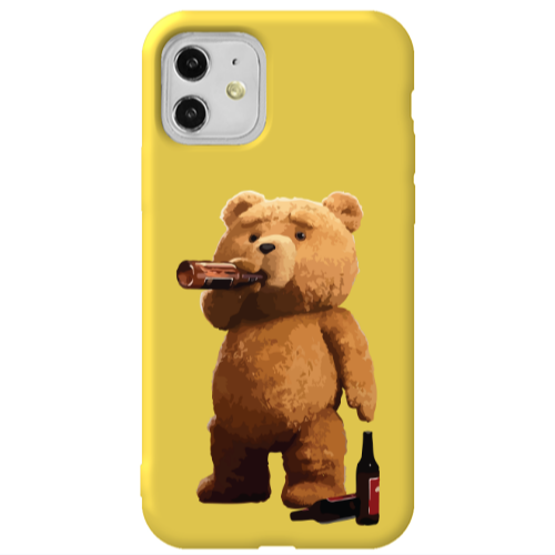 Apple iPhone 11  Beer Time Yellow Colored Silicone TPU Θήκη
