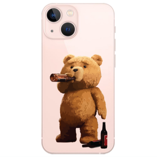 Apple iPhone 13 Beer Time Transparent Silicone TPU Θήκη