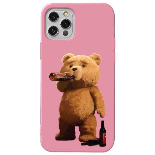 Apple iPhone 13 Pro Beer Time Pink Colored Silicone TPU Θήκη