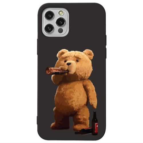 Apple iPhone 13 Pro Beer Time Black Colored Silicone TPU Θήκη