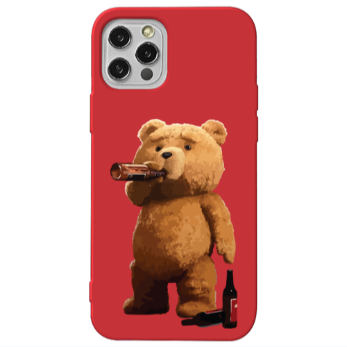 Apple iPhone 13 Pro Beer Time Red Colored Silicone TPU Θήκη