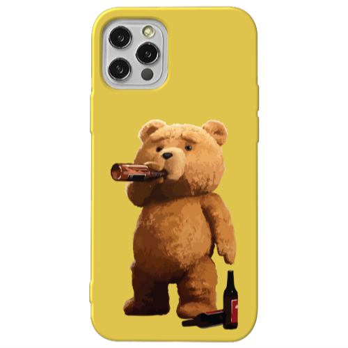 Apple iPhone 13 Pro Beer Time Yellow Colored Silicone TPU Θήκη