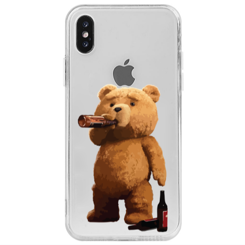 Apple iPhone Xs Max Beer Time Transparent Silicone TPU Θήκη