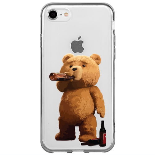 Apple iPhone 7 Beer Time Transparent Silicone TPU Θήκη