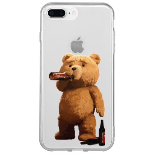 Apple iPhone 7 Plus Beer Time Transparent Silicone TPU Θήκη
