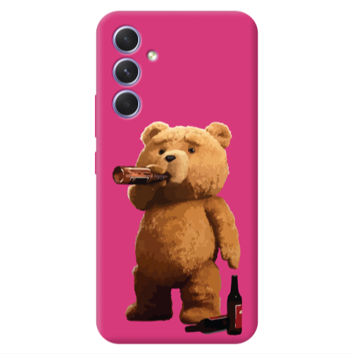 Samsung A54 Beer Time Fuchsia Colored Silicone TPU Θήκη