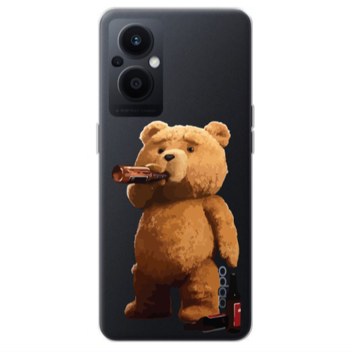 Oppo Reno 7 Lite Beer Time Transparent Silicone TPU Θήκη