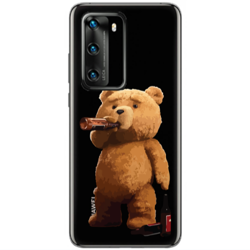 Huawei P40 Beer Time Transparent Silicone TPU Θήκη