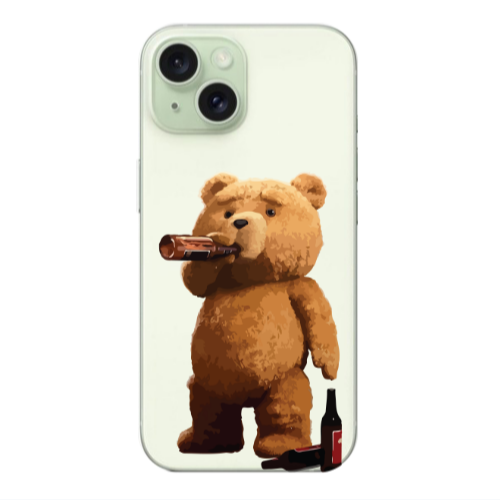 Apple iPhone 15 Plus Beer Time Transparent Silicone TPU Θήκη