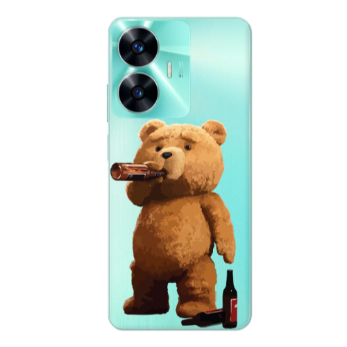 Realme C55 Beer Time Transparent Silicone TPU Θήκη