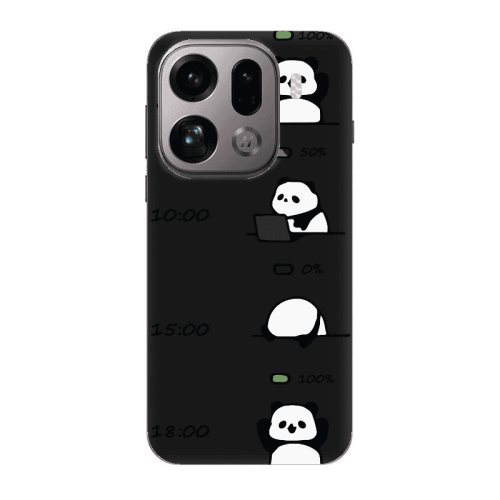 Oppo Find X9 Pro My situation at work Black Colored Silicone TPU Θήκη