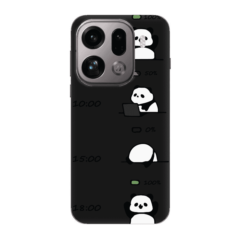 Oppo Find X9 Pro My situation at work Black Colored Silicone TPU Θήκη