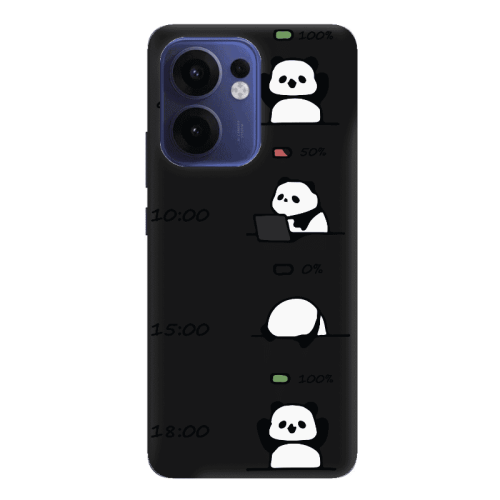Oppo Reno 13 F My situation at work Black Colored Silicone TPU Θήκη